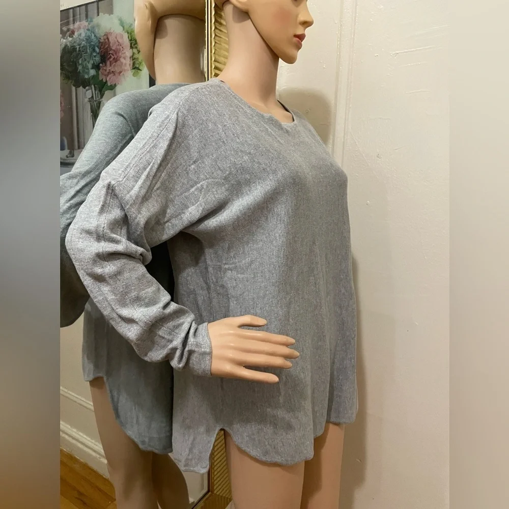 Michael Kors Heather Gray Knit Top